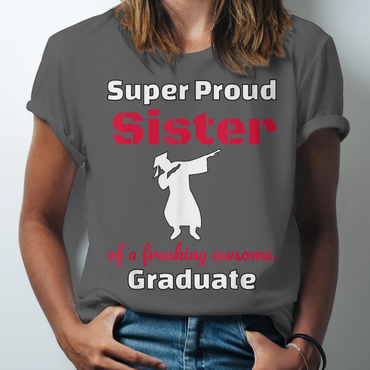 Proud Sister Of 2018 Graduate Dabbing Graduation Unisex Jersey T-Shirt