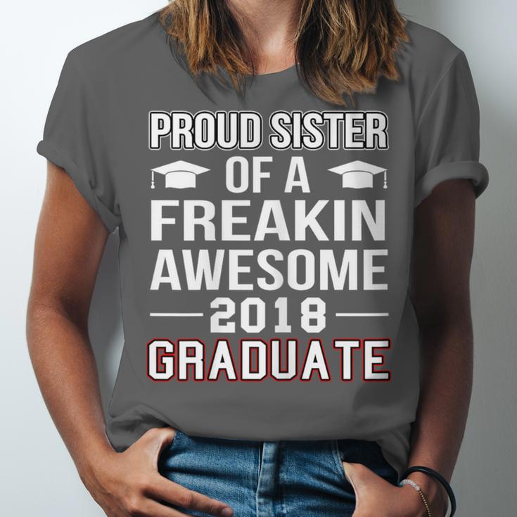 Proud Sister Of A 2018 Graduate Senior GraduationShirt Unisex Jersey T-Shirt
