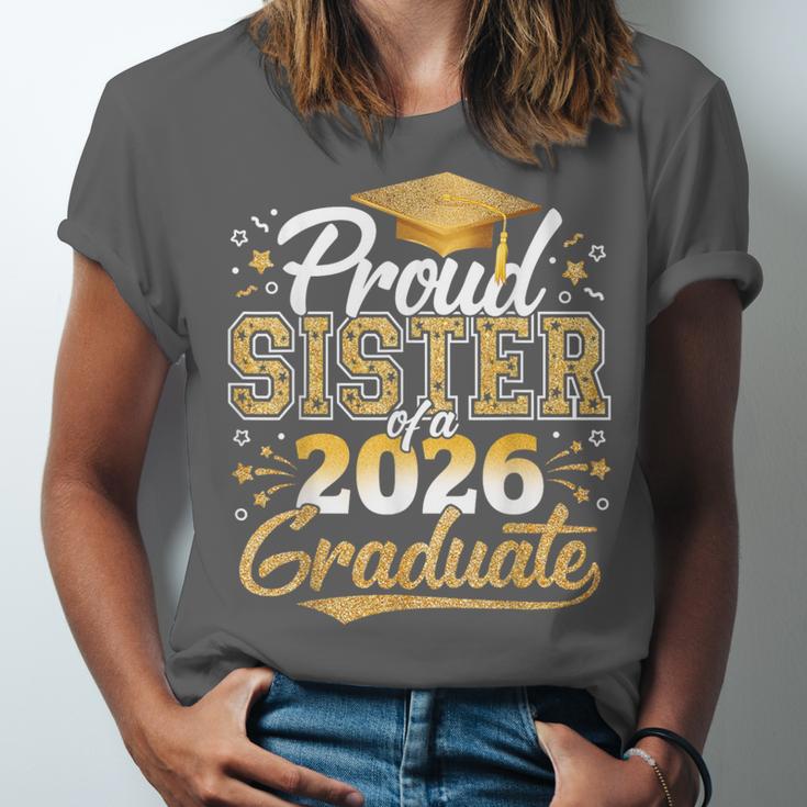 Proud Sister Of 2026 Graduate College Graduation Hat Party Unisex Jersey T-Shirt