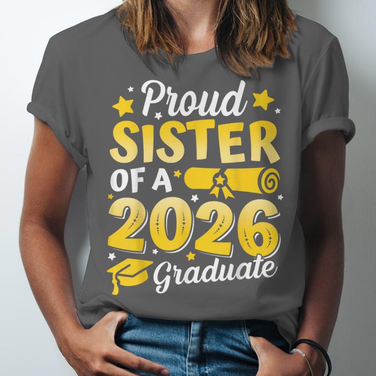 Proud Sister Of A 2026 Graduate Senior Class Graduation Unisex Jersey T-Shirt
