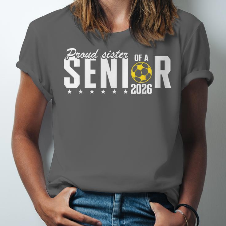 Proud Sister Of a 2026 Soccer Senior Graduation Unisex Jersey T-Shirt