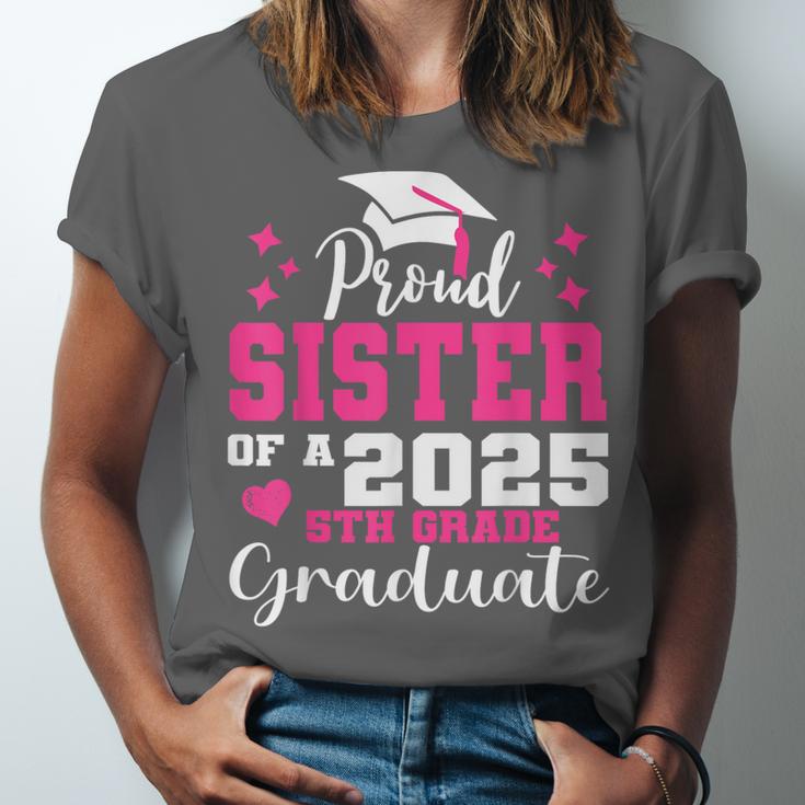 Proud Sister Of 5th Grade Graduate 2025 Family Graduation Unisex Jersey T-Shirt