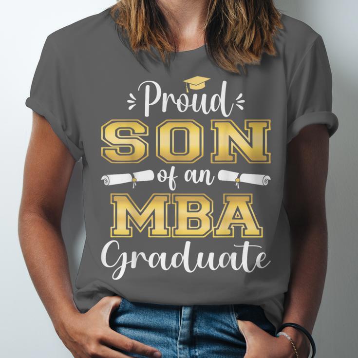Proud Son Of 2023 Class MBA Graduate Family Graduation Unisex Jersey T-Shirt