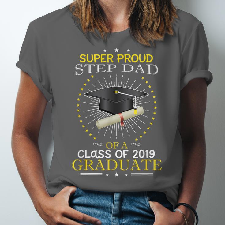 Proud Step Dad The Class Of 2019 Graduate Graduation Shirt Unisex Jersey T-Shirt