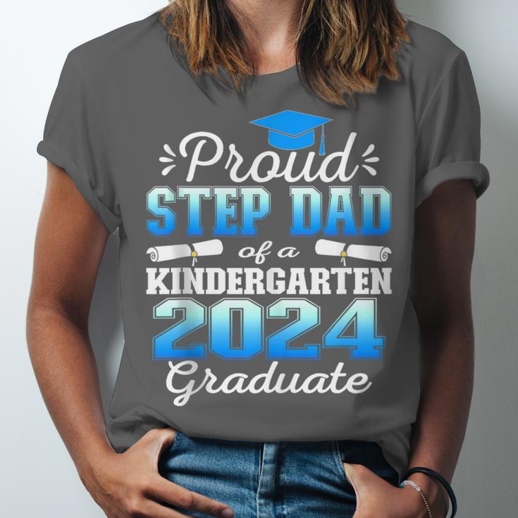 Proud Step Dad Of Kindergarten Graduate 2024 Graduation Step Unisex Jersey T-Shirt