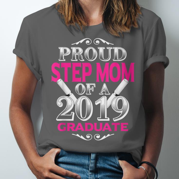 Proud Step Mom Of 2019 Graduate Class 2019 Tshirt Graduation Unisex Jersey T-Shirt