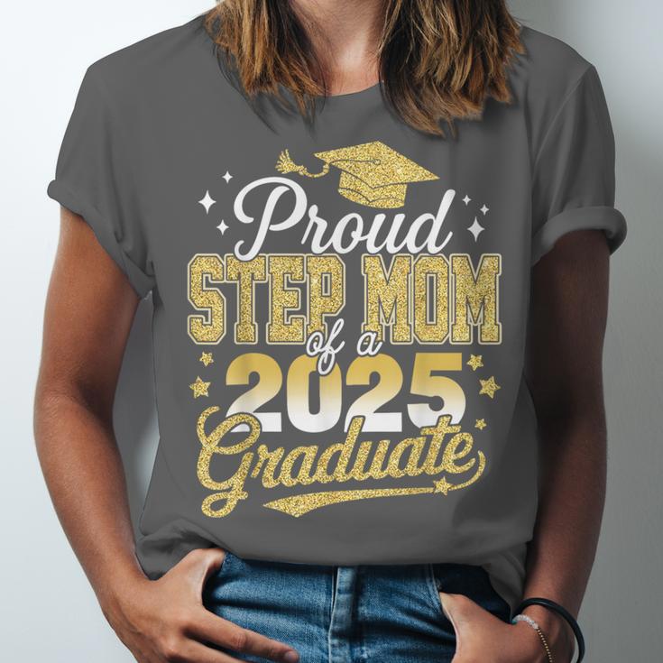 Proud Step Mom Of A Class Of 2025 Graduate Senior Graduation Unisex Jersey T-Shirt