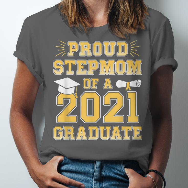 Proud Stepmom Of a 2021 Graduate School Graduation Party Unisex Jersey T-Shirt