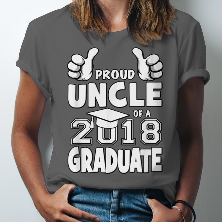 Proud Uncle Of A 2018 Graduate Senior Graduation Shirt Unisex Jersey T-Shirt