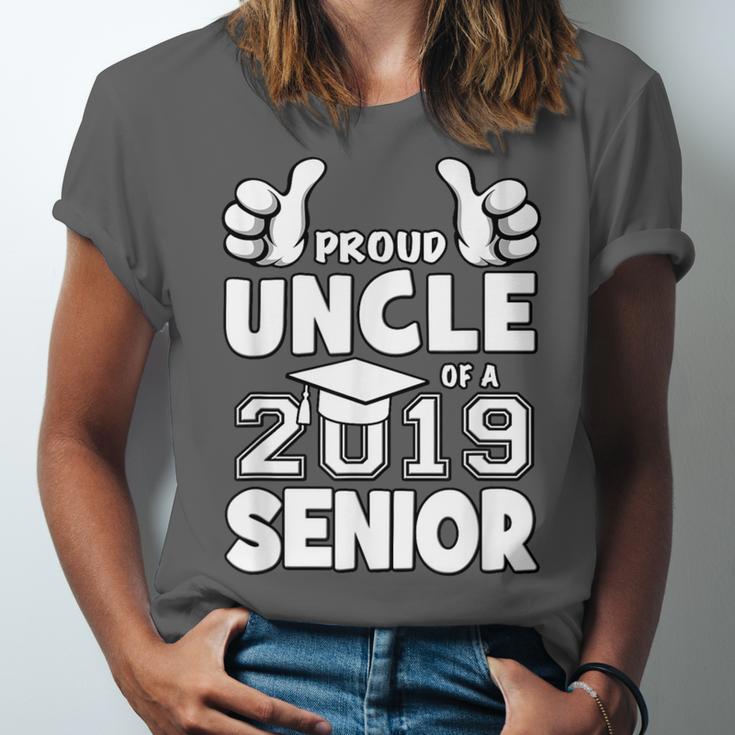 Proud Uncle Of A 2019 Senior School Graduation Shirt Unisex Jersey T-Shirt