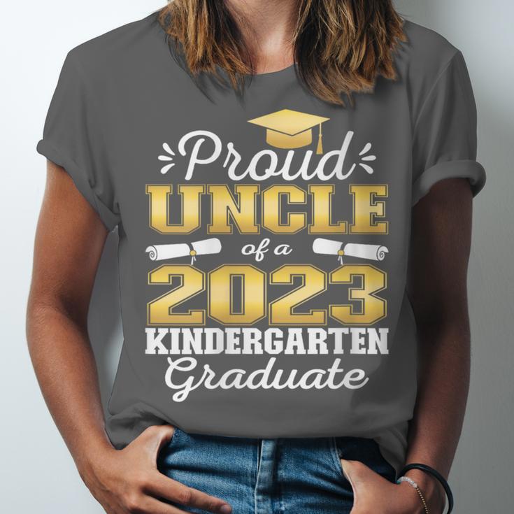 Proud Uncle Of Kindergarten Graduate 2023 Graduation Uncle Unisex Jersey T-Shirt