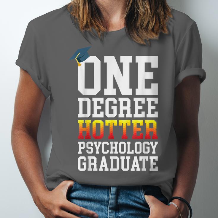 Psychology Graduation Shirt Hotter By One Degree University Unisex Jersey T-Shirt