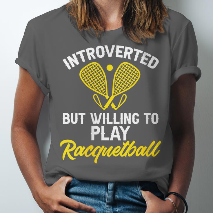 Racquetball Player Introvert Racquetball Unisex Jersey T-Shirt