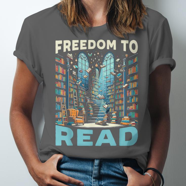 Read Banned Books Bookworm Book Lover Reading Literature Unisex Jersey T-Shirt