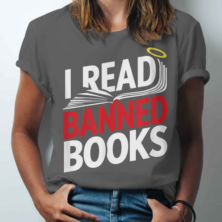 I Read Banned Books Defiant And Bold Unisex Jersey T-Shirt