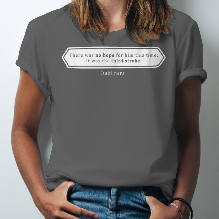 Must Read Book Quote Dubliners James Joyce Unisex Jersey T-Shirt