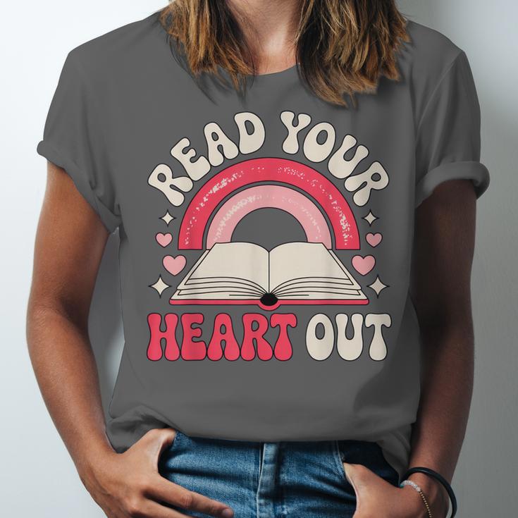 Read Your Heart Out Book Lover Fun Reading Time Unisex Jersey T-Shirt Read Your Heart Out Book Lover Fun Reading Time Unisex Jersey T-Shirt