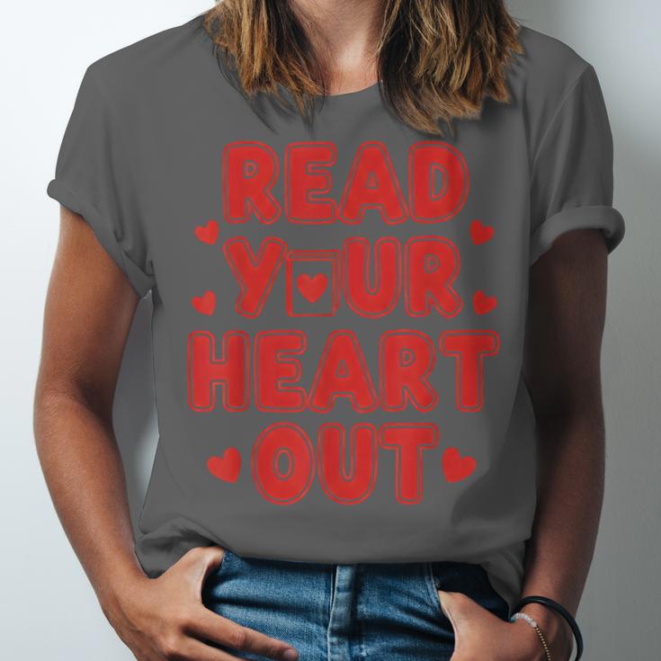 Read Your Heart Out Book Lover Reading Teachers Kids Unisex Jersey T-Shirt Read Your Heart Out Book Lover Reading Teachers Kids Unisex Jersey T-Shirt