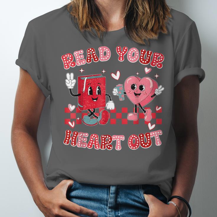Read Your Heart Out Valentine Teacher Book Lover Unisex Jersey T-Shirt Read Your Heart Out Valentine Teacher Book Lover Unisex Jersey T-Shirt