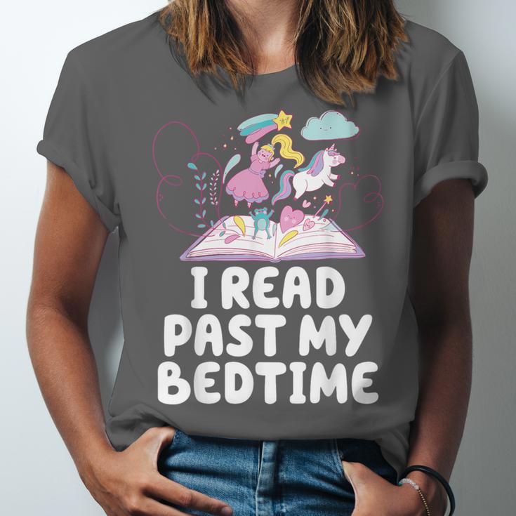I Read Past My Bedtime Reading Unicorn Book Lover Unisex Jersey T-Shirt I Read Past My Bedtime Reading Unicorn Book Lover Unisex Jersey T-Shirt