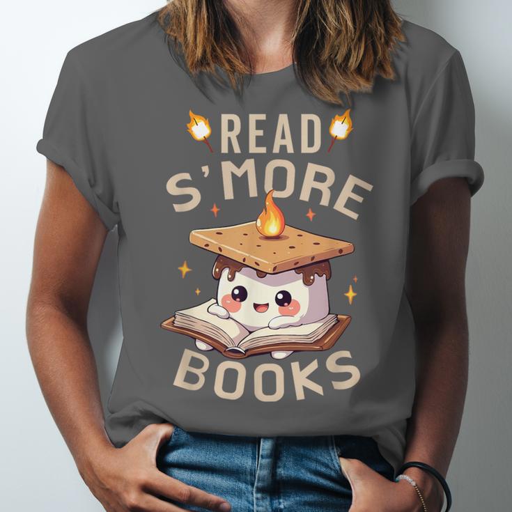 Read S'More Book Marshmallow Book Reading Lover Unisex Jersey T-Shirt Read S'More Book Marshmallow Book Reading Lover Unisex Jersey T-Shirt