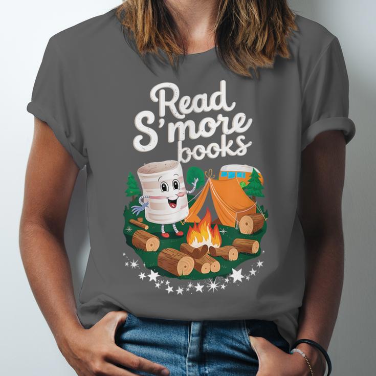 Read S'More Books Around Campfire National Book Week Unisex Jersey T-Shirt Read S'More Books Around Campfire National Book Week Unisex Jersey T-Shirt