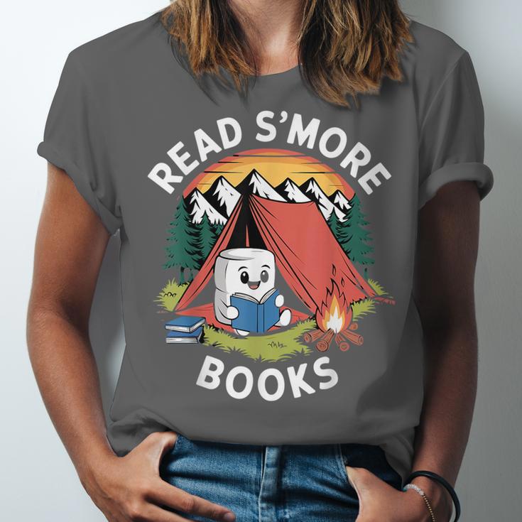 Read S'More Books Reading Camping Smores Kawaii S'Mores Unisex Jersey T-Shirt