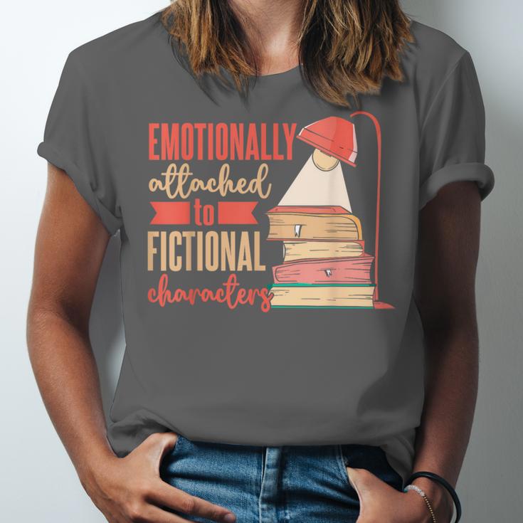 Reader Bookworm Fictional Character Reading Introvert Unisex Jersey T-Shirt