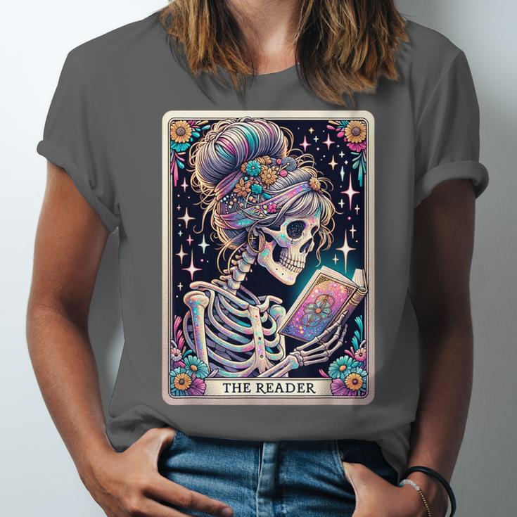 The Reader Tarot Card Women Book Lover Librarian Read Unisex Jersey T-Shirt The Reader Tarot Card Women Book Lover Librarian Read Unisex Jersey T-Shirt
