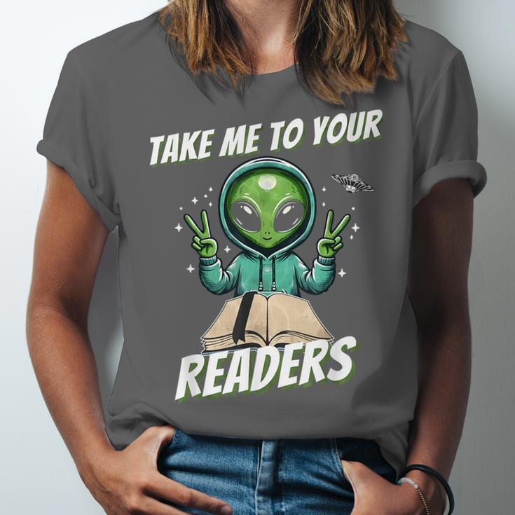 Take Me To Your Readers Across America Read More Books Unisex Jersey T-Shirt