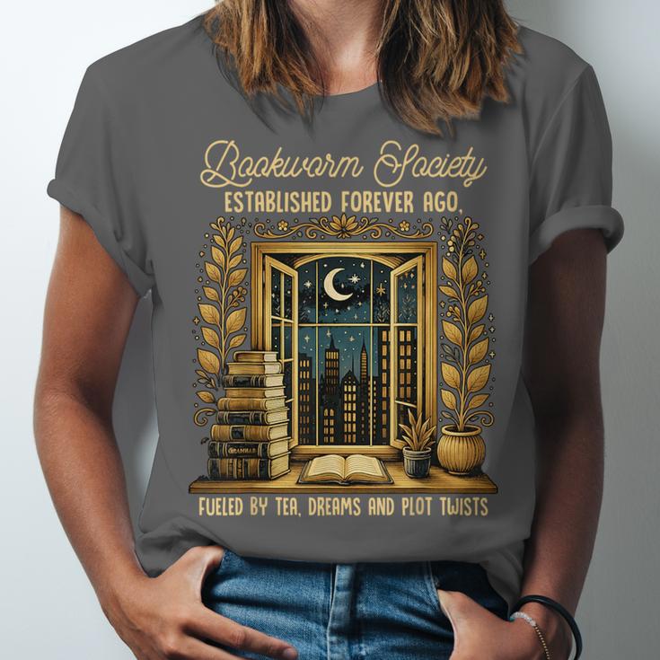 Reading Book Lover Bookish Readers Bookworm Society Unisex Jersey T-Shirt
