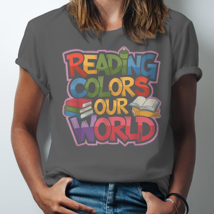 Reading Colors Our World Books Lover Unisex Jersey T-Shirt