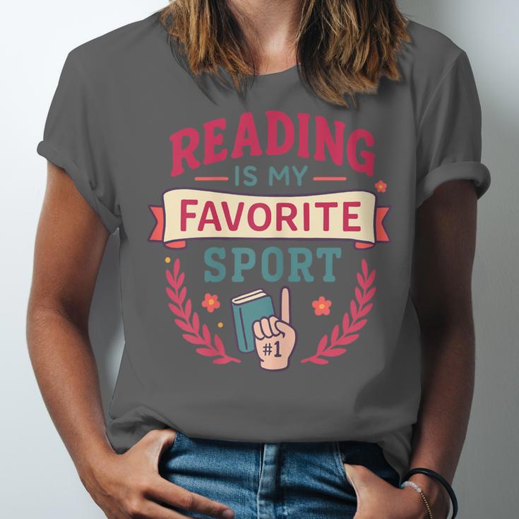 Reading Is My Favorite Sport Book Lover Keepsake For Women Unisex Jersey T-Shirt Reading Is My Favorite Sport Book Lover Keepsake For Women Unisex Jersey T-Shirt