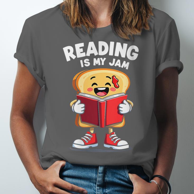 Reading Is My Jam I Love To Read Books Unisex Jersey T-Shirt