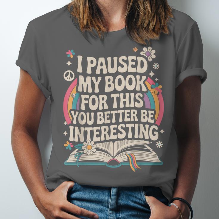 Reading Quote For Bookworm And Librarian Unisex Jersey T-Shirt