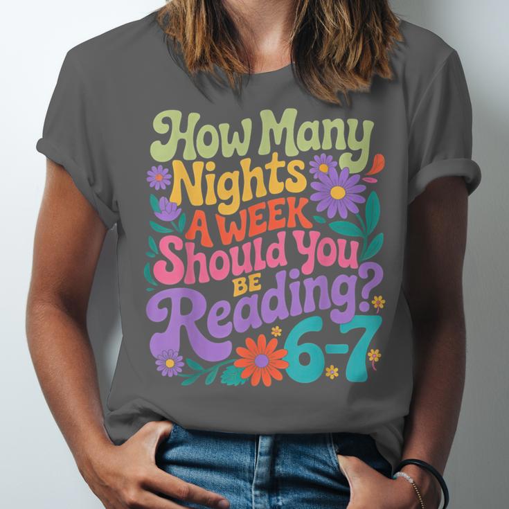 Reading Six Seven Meme Book Lover 67 Teacher 6 7 Unisex Jersey T-Shirt Reading Six Seven Meme Book Lover 67 Teacher 6 7 Unisex Jersey T-Shirt