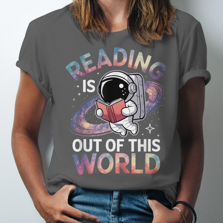 Reading Is Out Of This World Space Book Lover Unisex Jersey T-Shirt