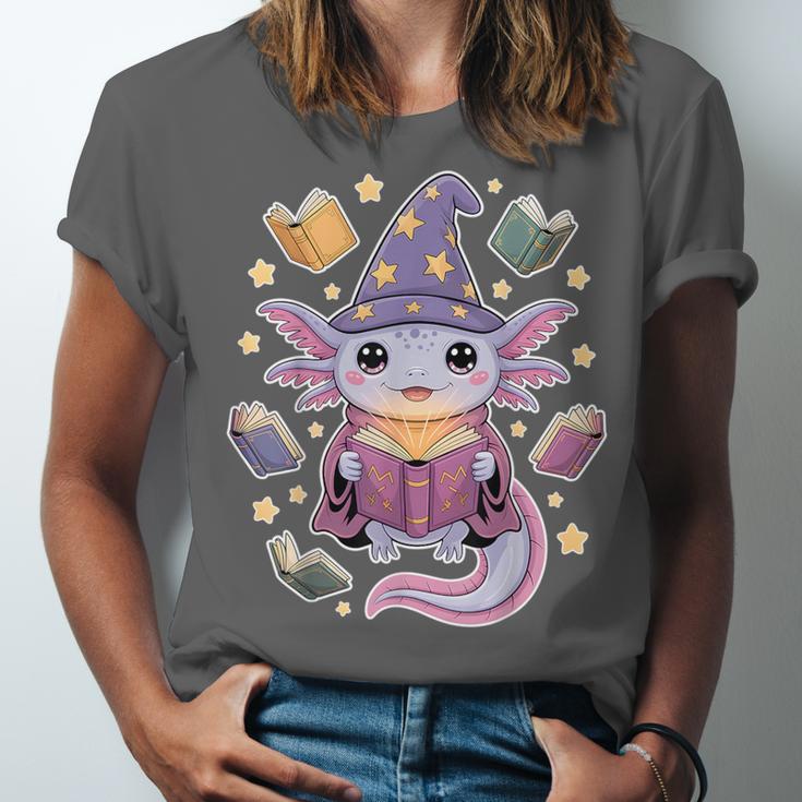 ReadsALOTL Cute Axolotl Book Lover Unisex Jersey T-Shirt