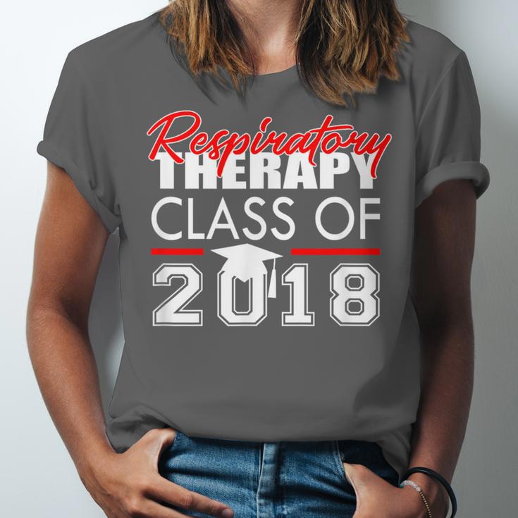 Respiratory Therapy Class Of 2018 Graduation Shirt Women Men Unisex Jersey T-Shirt