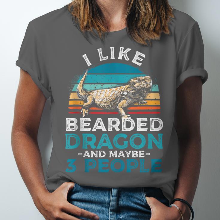 Retro Bearded Dragon Introvert For Lizard Lovers Unisex Jersey T-Shirt Retro Bearded Dragon Introvert For Lizard Lovers Unisex Jersey T-Shirt