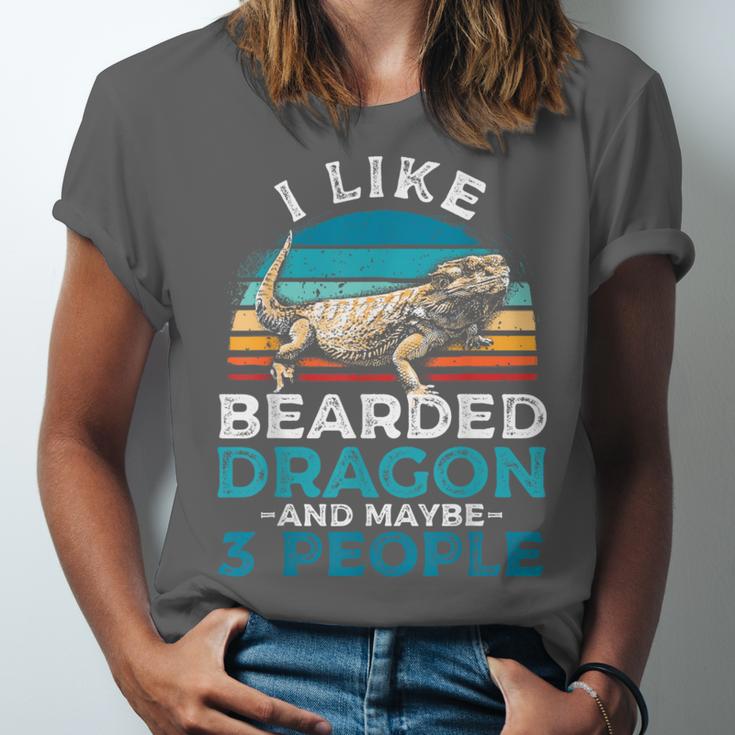 Retro Bearded Dragon Introvert For Lizard Lovers Unisex Jersey T-Shirt Retro Bearded Dragon Introvert For Lizard Lovers Unisex Jersey T-Shirt