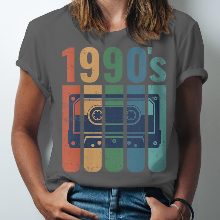 Retro Nineties Style Audio Tape Nostalgia Year 1990 Unisex Jersey T-Shirt Retro Nineties Style Audio Tape Nostalgia Year 1990 Unisex Jersey T-Shirt
