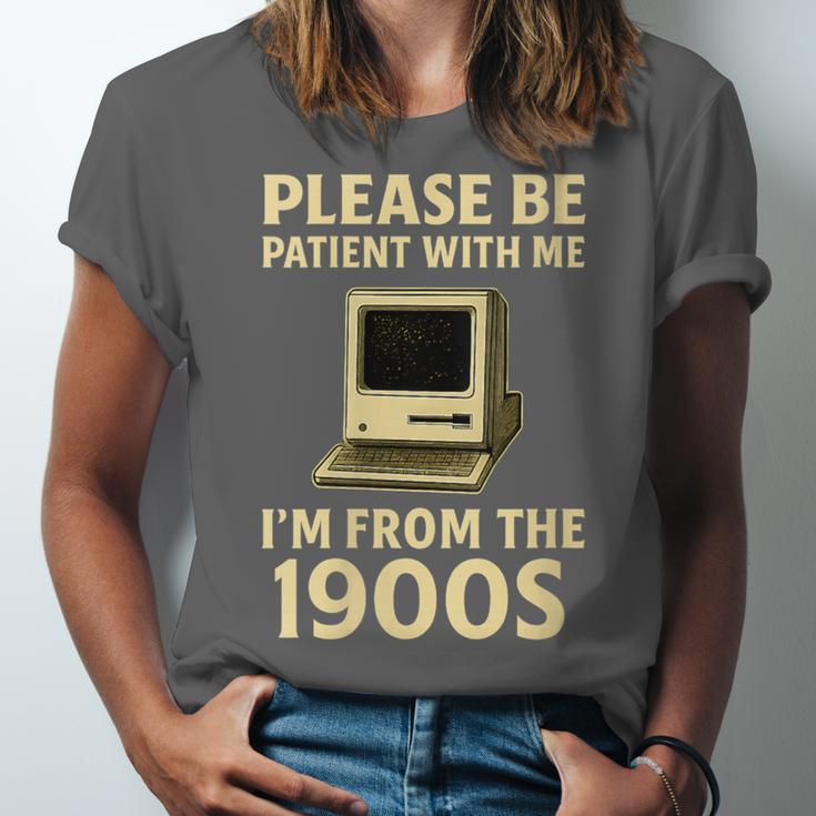 Retro Please Be Patient With Me I'm From The 1900s Computer Unisex Jersey T-Shirt
