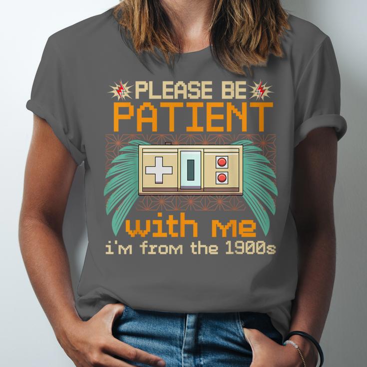 Retro Please Be Patient With Me I'm From The 1900s Old Gamer Unisex Jersey T-Shirt