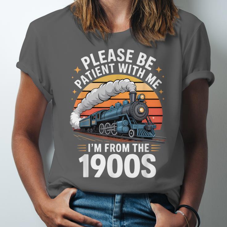 Retro Please Be Patient With Me I'm From The 1900s Train Unisex Jersey T-Shirt Retro Please Be Patient With Me I'm From The 1900s Train Unisex Jersey T-Shirt
