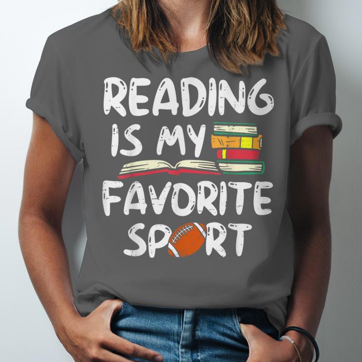 Retro Reading Is My Favorite Sport Football World Book Day Unisex Jersey T-Shirt Retro Reading Is My Favorite Sport Football World Book Day Unisex Jersey T-Shirt