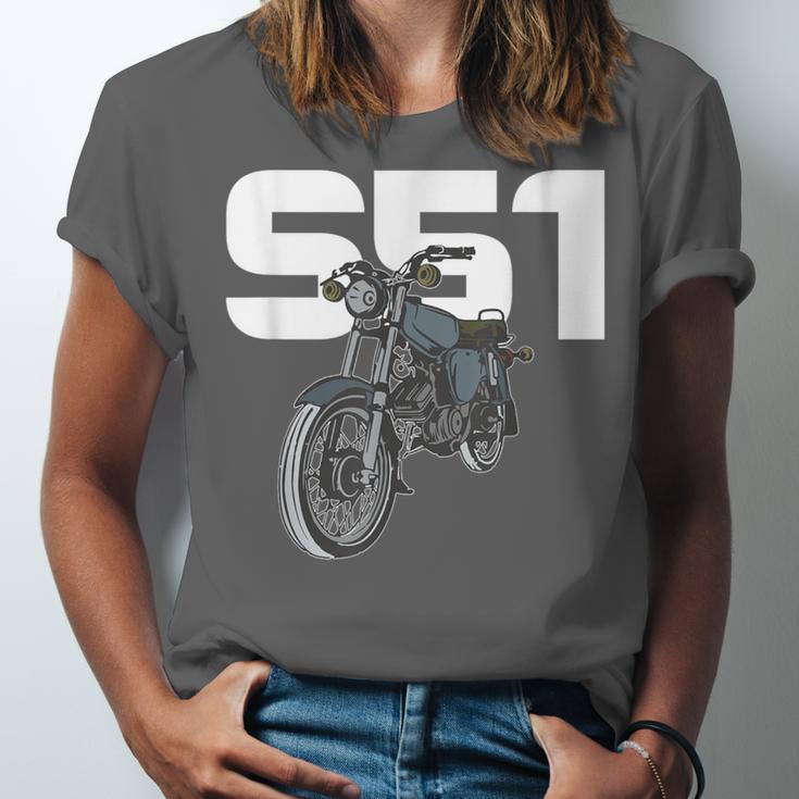 Retro Simme Moped Nostalgia Eastern Block Schwalbe Driver DDR Unisex Jersey T-Shirt