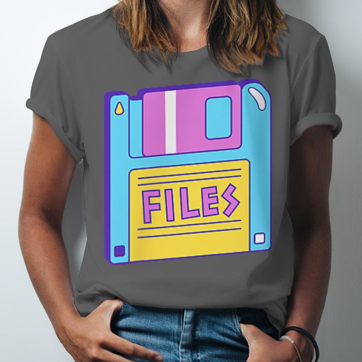 Retro TechnologyOld School Floppy Nostalgia 90s Generation Unisex Jersey T-Shirt