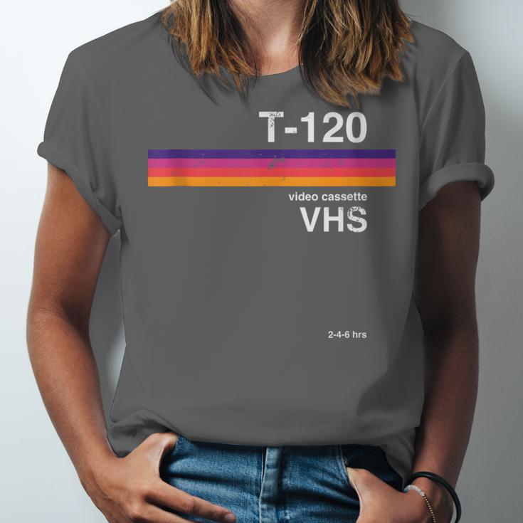 Retro VHS Tape 80s 90s Nostalgia For Movie Fans Unisex Jersey T-Shirt