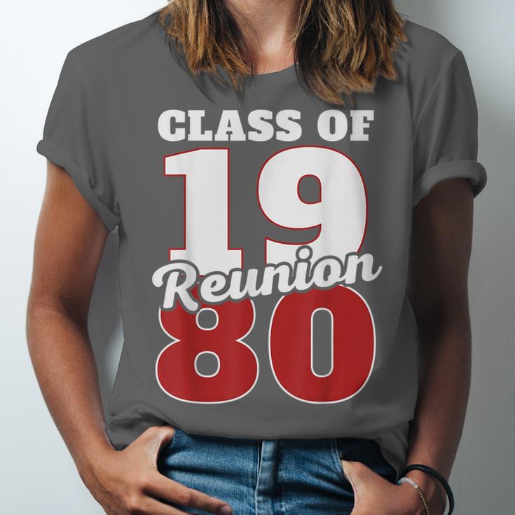 Reunion 1980 Class Of 1980 Reunion 80 Graduation 1980 Unisex Jersey T-Shirt